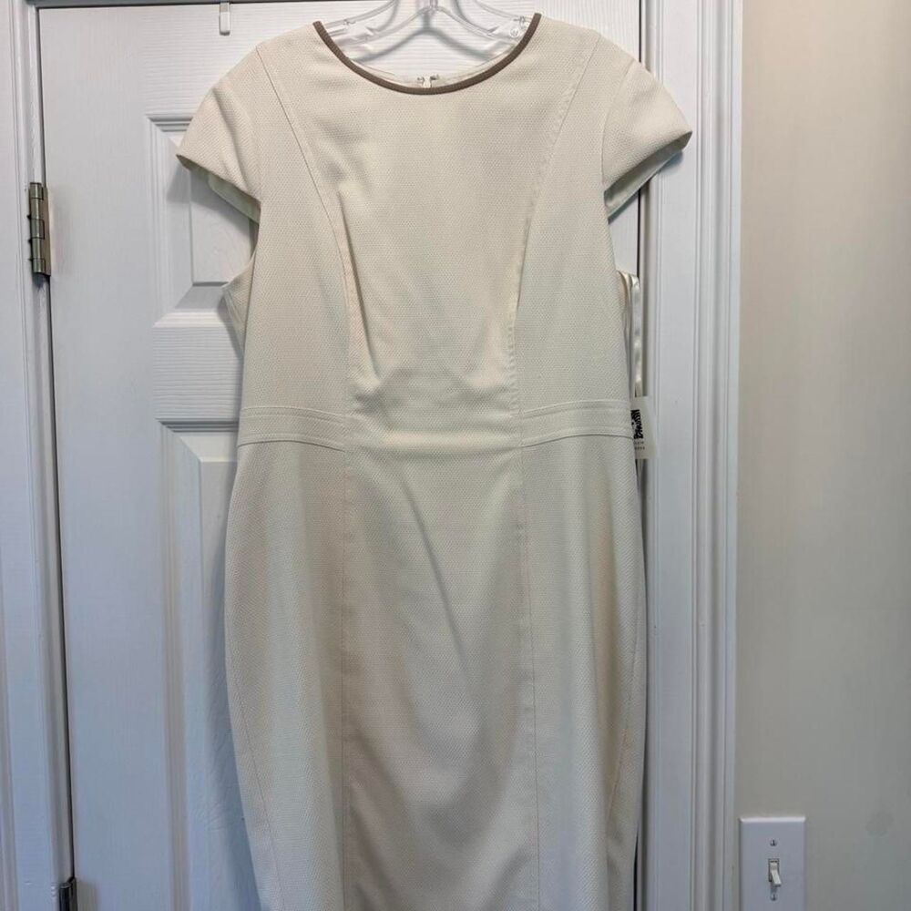 Anne-klein Women's Cream and White Dress